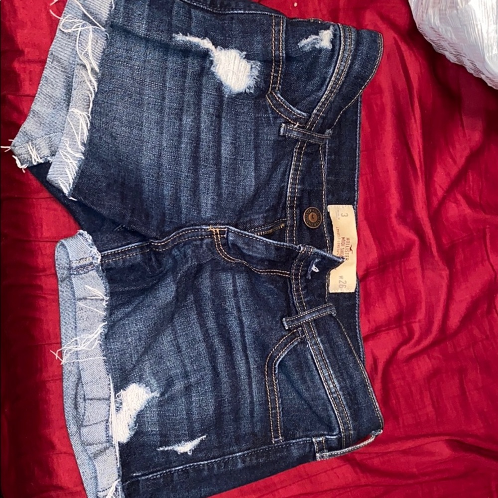 Dark jean shorts